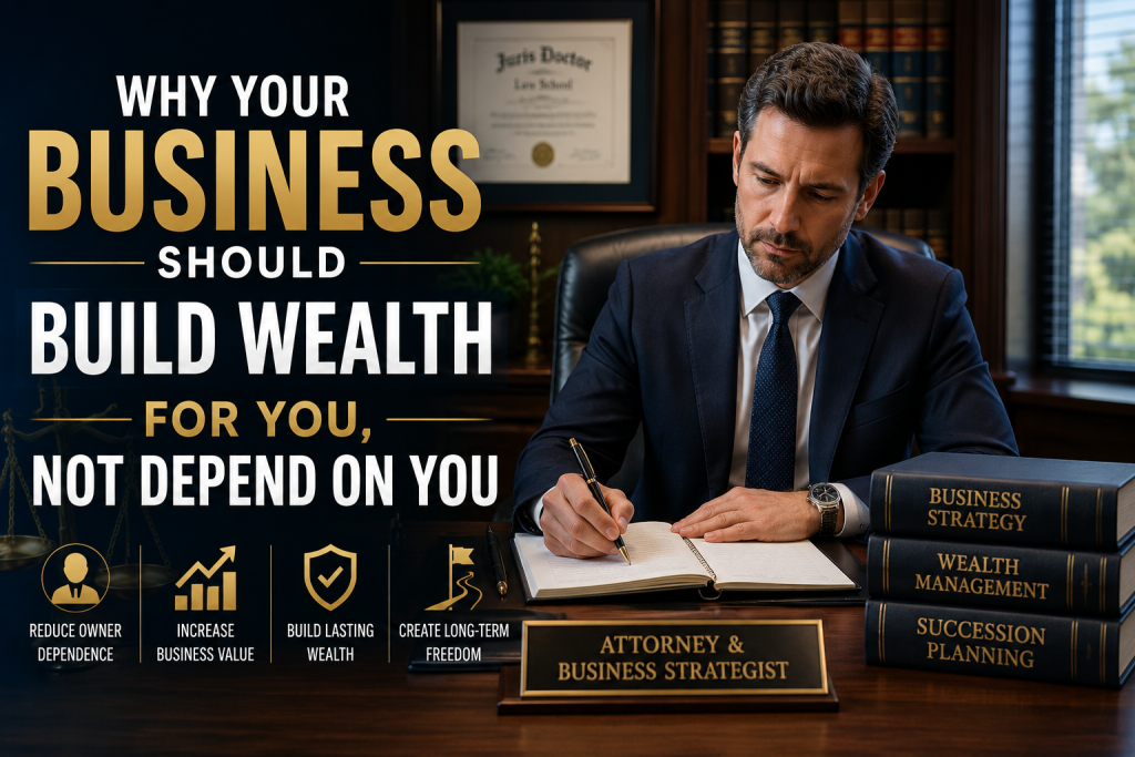 Why Your Business Should Build Wealth for You, Not Depend on You